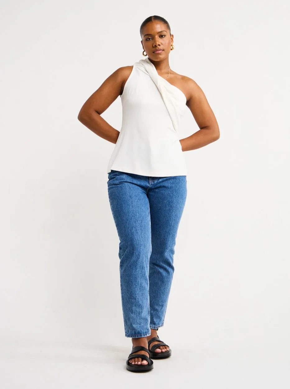 Acler Tompkins Top in Ivory