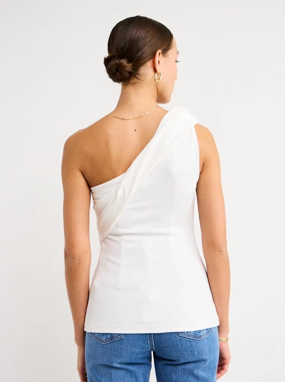 Acler Tompkins Top in Ivory