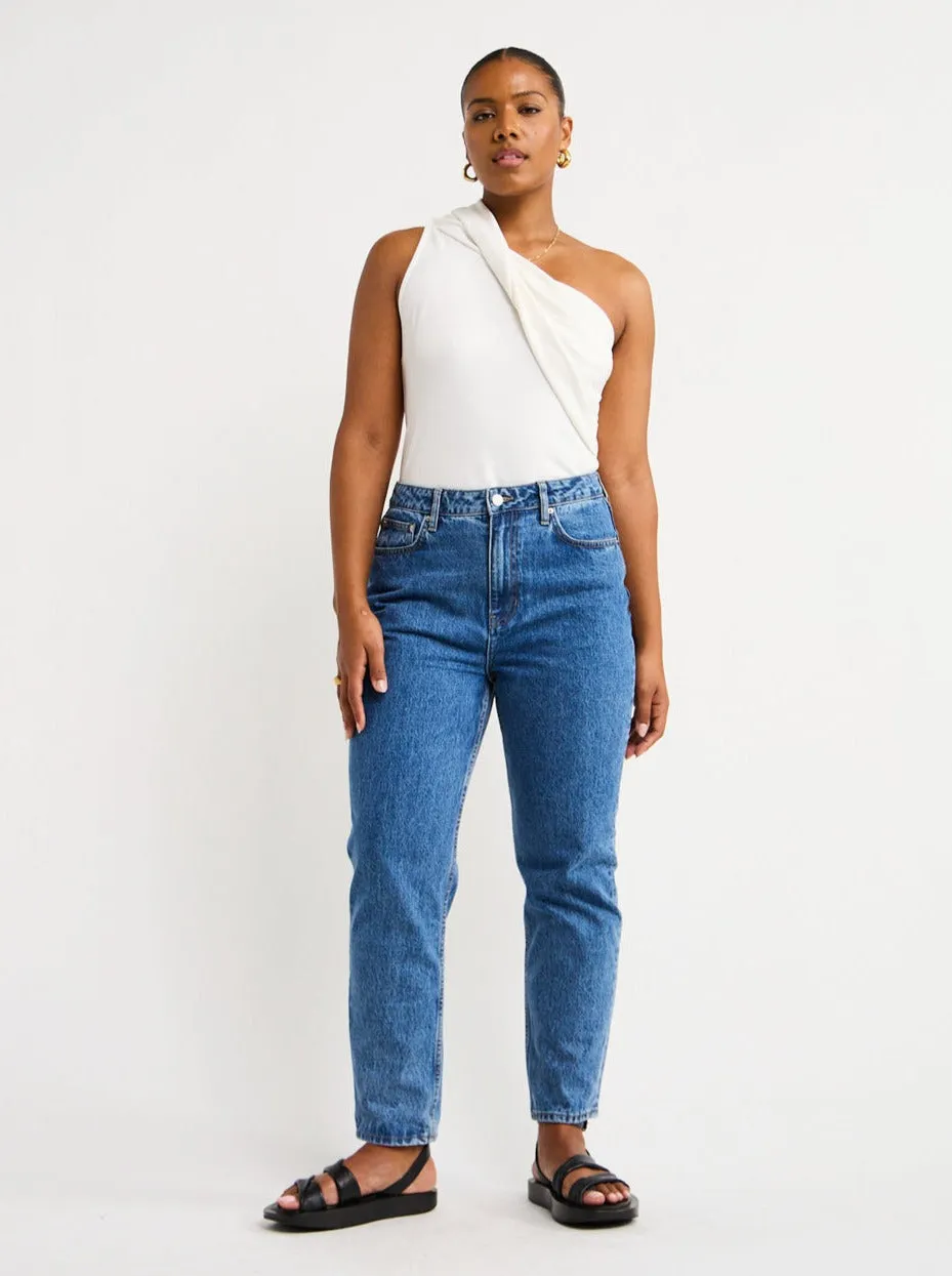 Acler Tompkins Top in Ivory