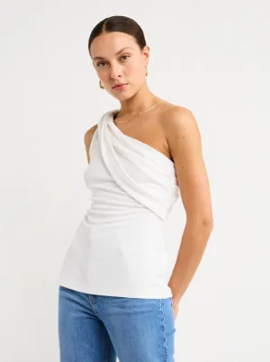 Acler Tompkins Top in Ivory