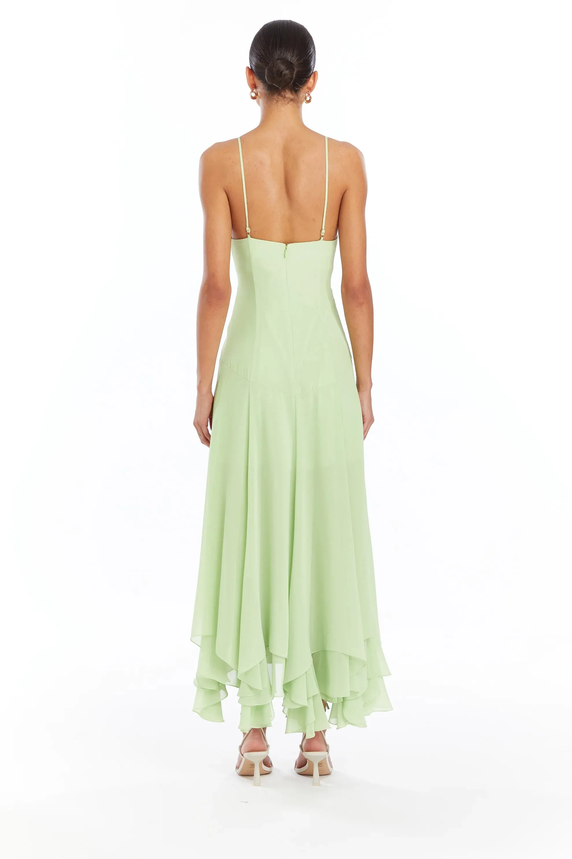 AMANDA UPRICHARD CLEMENZA DRESS pear