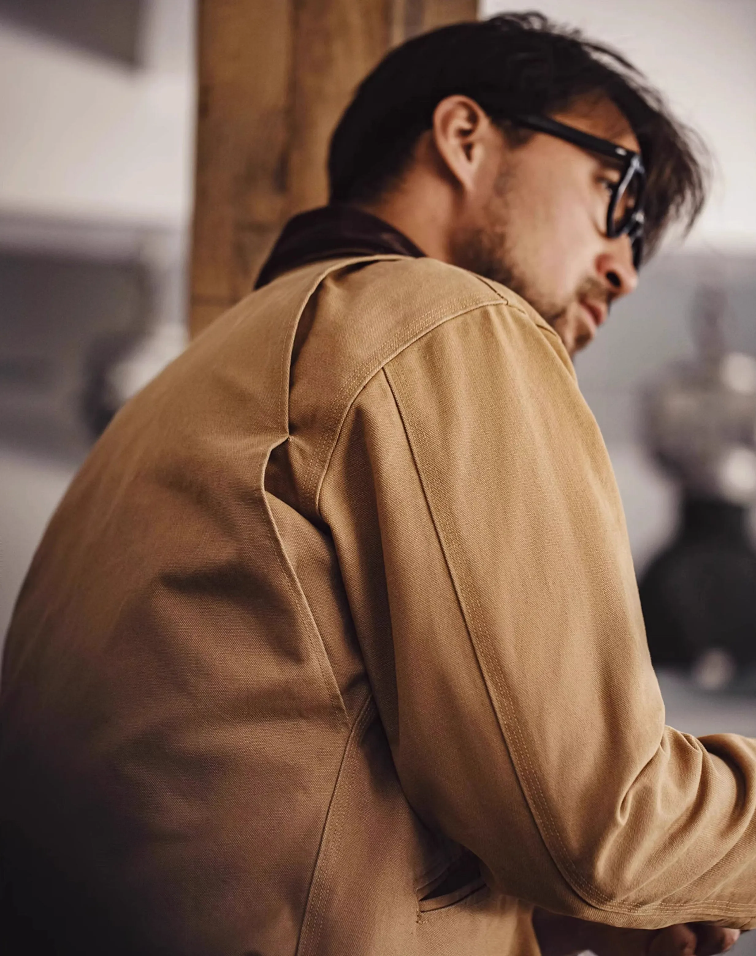 American Retro Detroit Hunting Heavy Canvas Men's Jacket