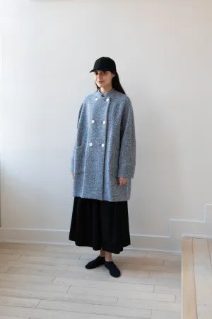 Arts & Science | Balloon Coat in Light Blue Herringbone