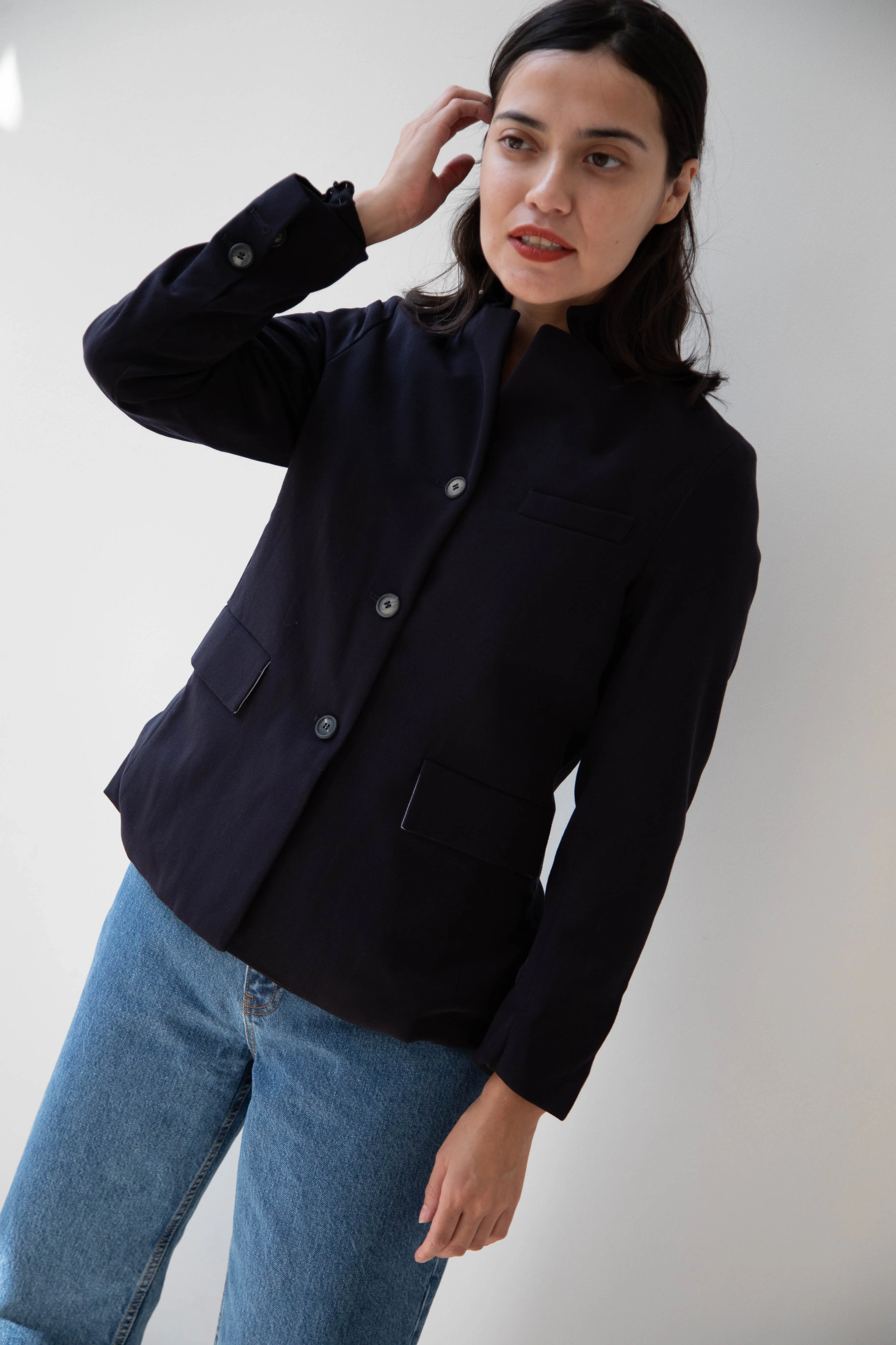 Bergfabel | Giulia Jacket in Navy Wool
