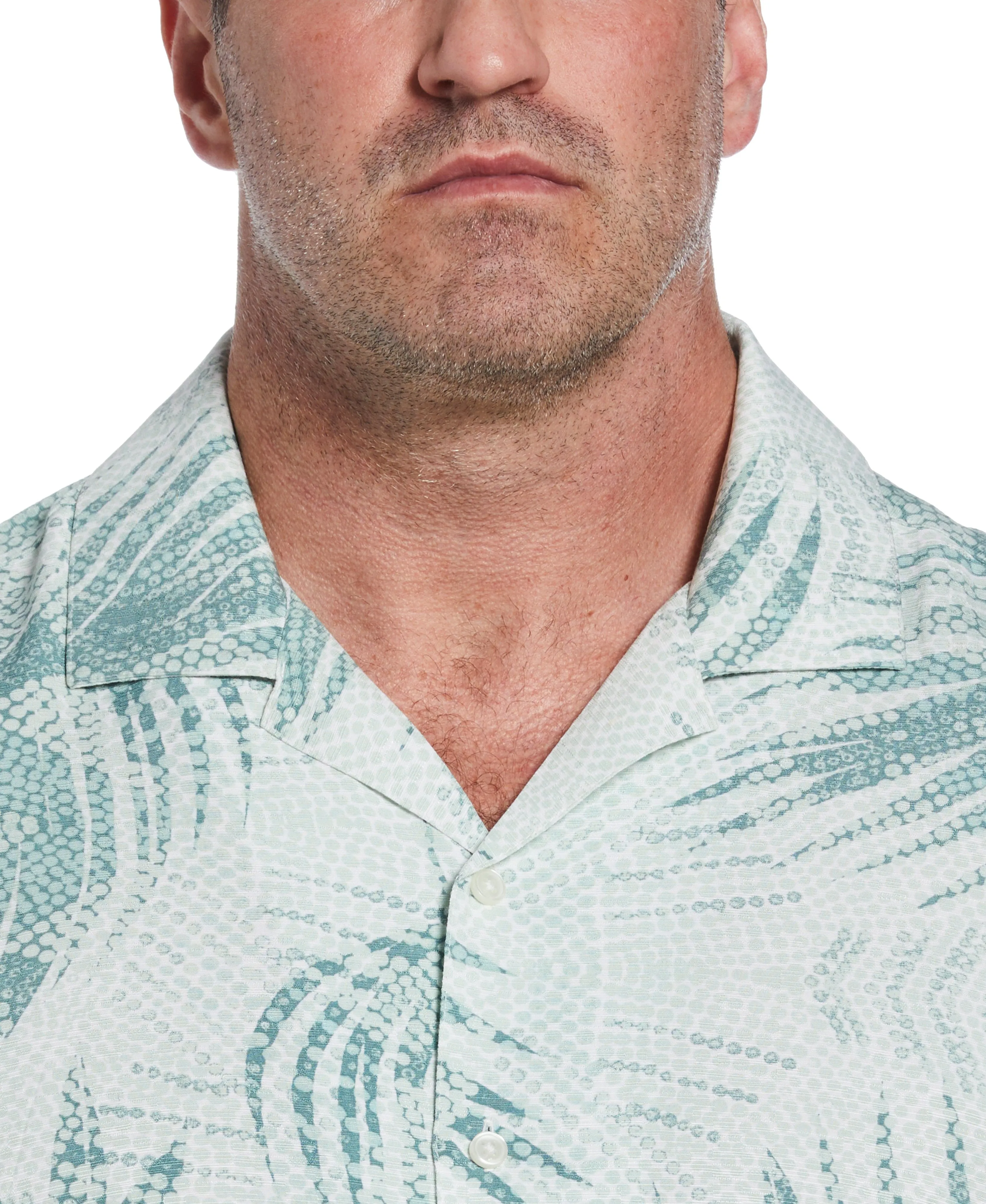 Big & Tall Palm Dotted Print Shirt