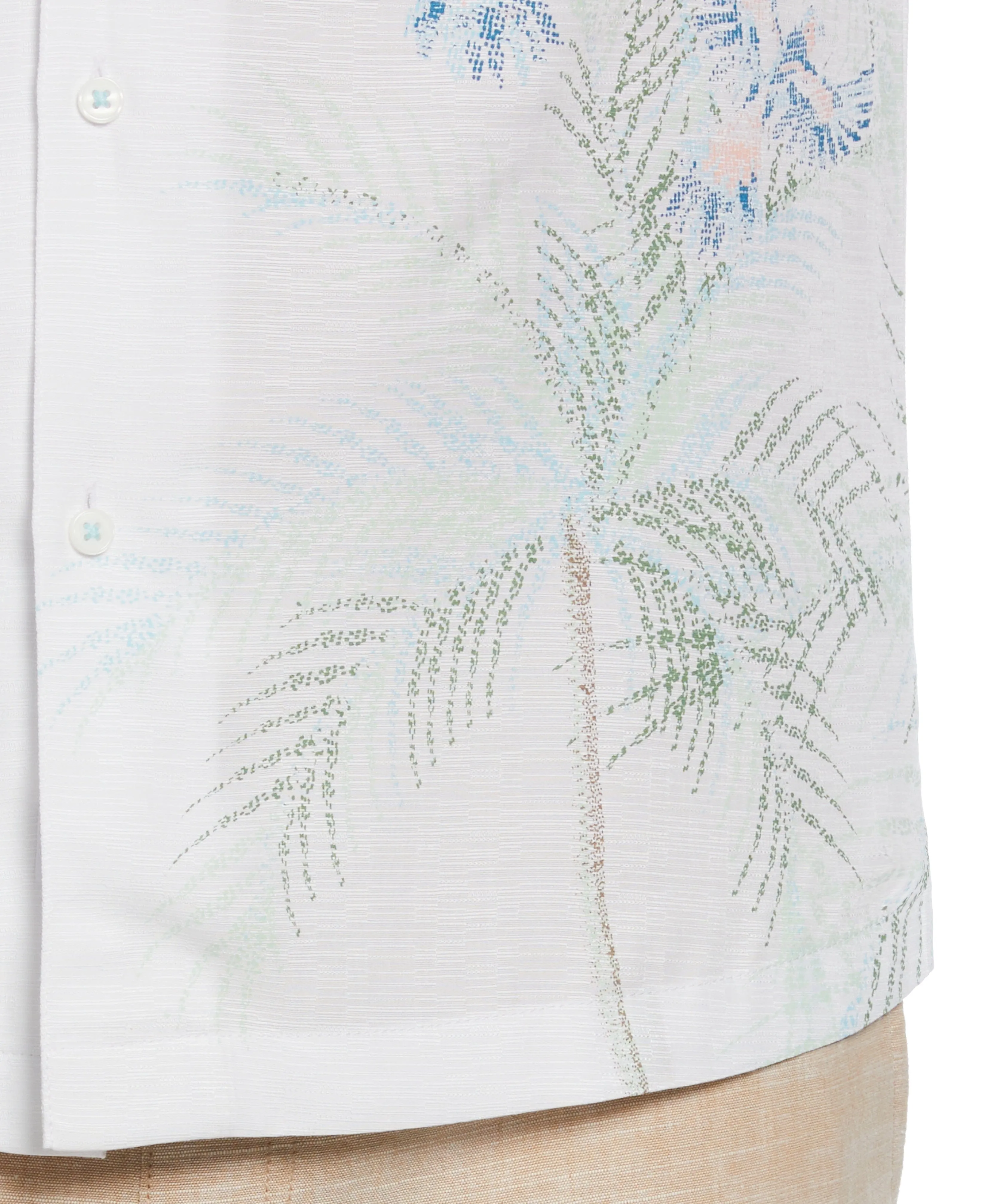 Big & Tall Textured Parrot Print Shirt