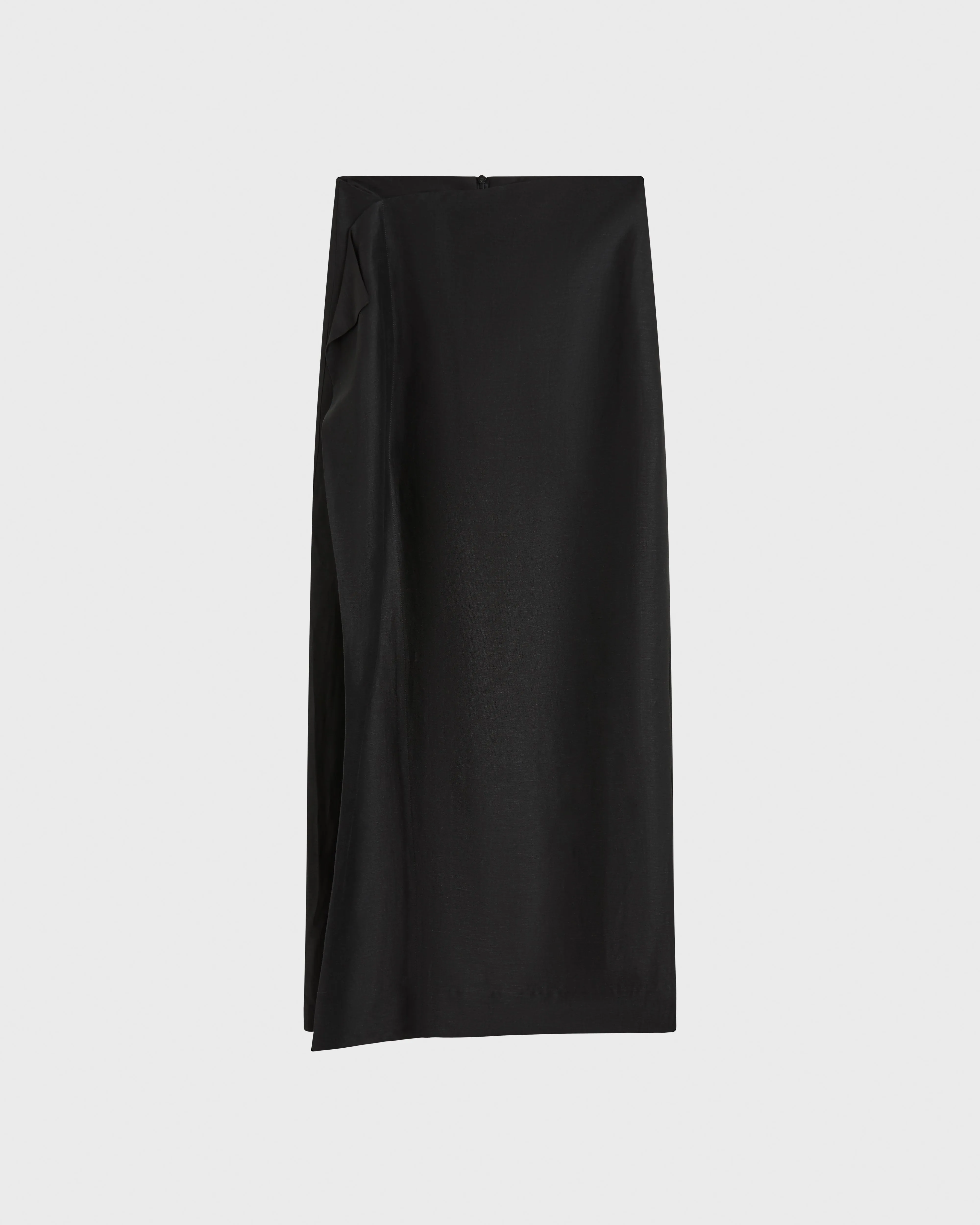 Bormio Origami Maxi Skirt - Black