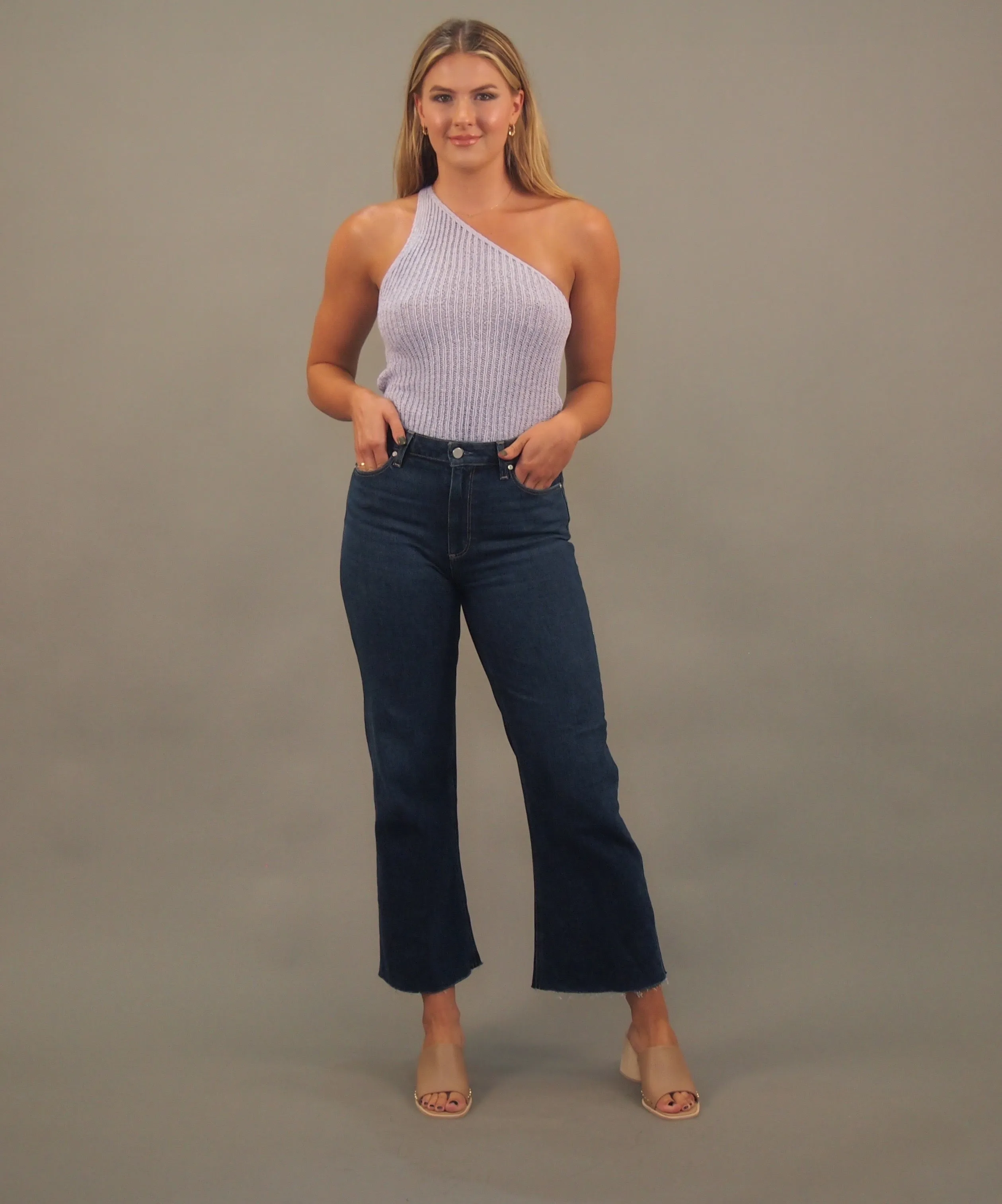 Cali One Shoulder Knit Top
