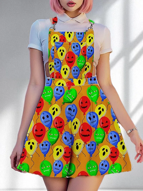 Clowncore Halloween Party Overall Dress