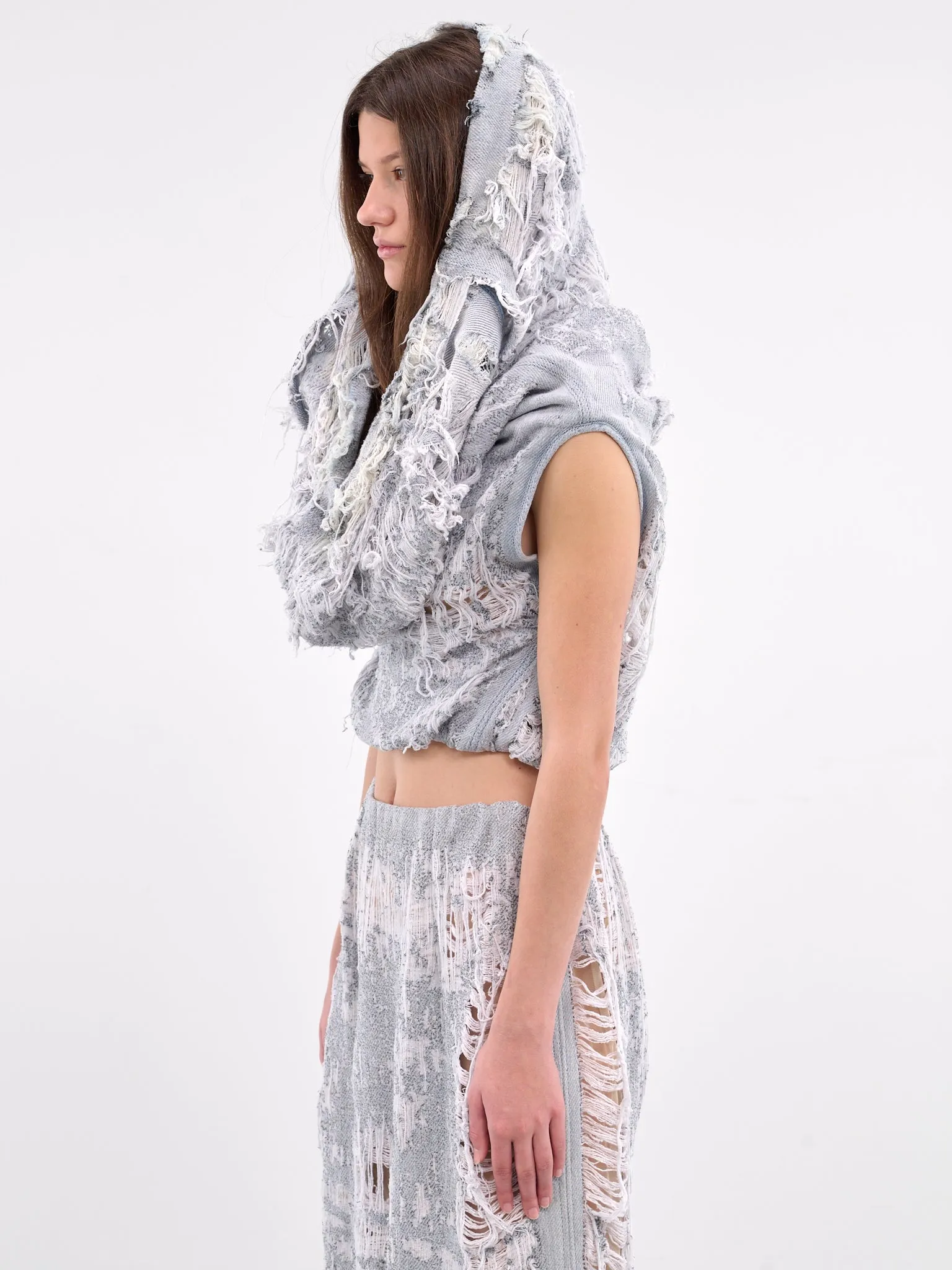 De-Vania Hooded Vest (A19859-DE-VANIA-01-LIGHT-BLUE)