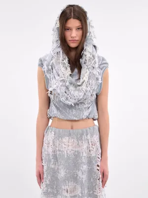 De-Vania Hooded Vest (A19859-DE-VANIA-01-LIGHT-BLUE)