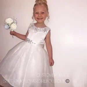 Diamond Sparkle Dress - White - SALE