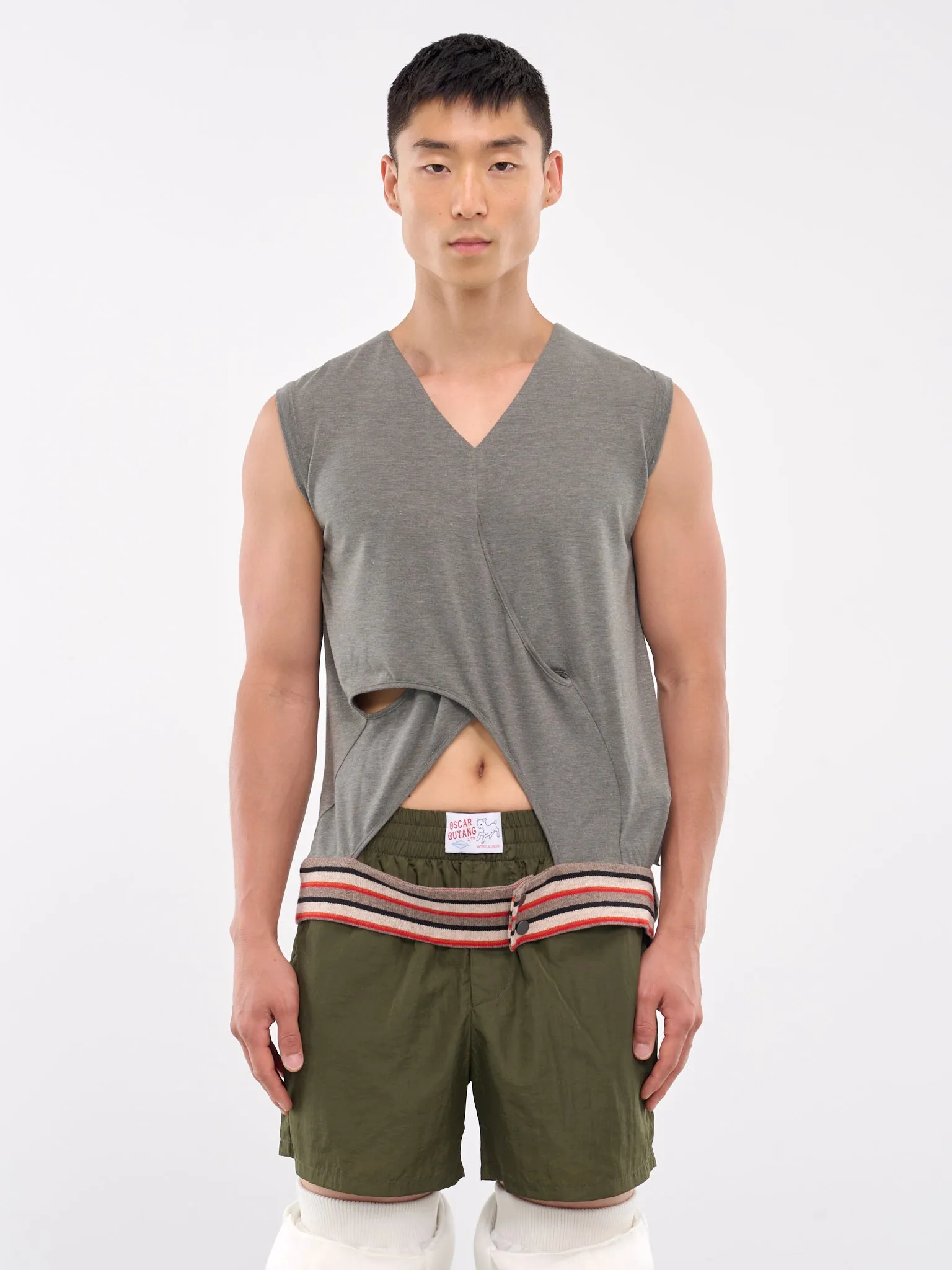 Drape Infinity One Piece Tank (240019-KHAKI)