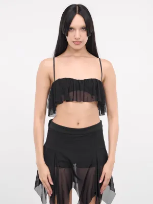 Draped Bra Top (BR-03BK-BLACK)