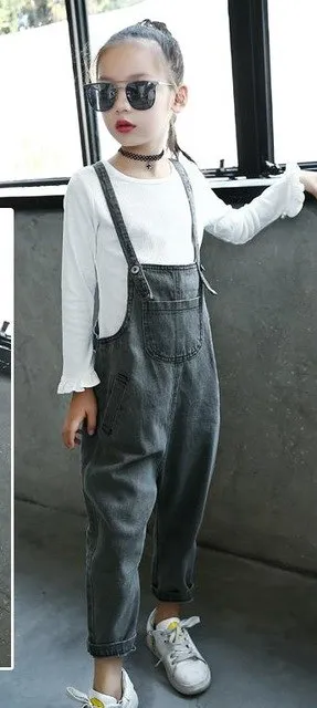 Farming Style Denim Jumpsuit