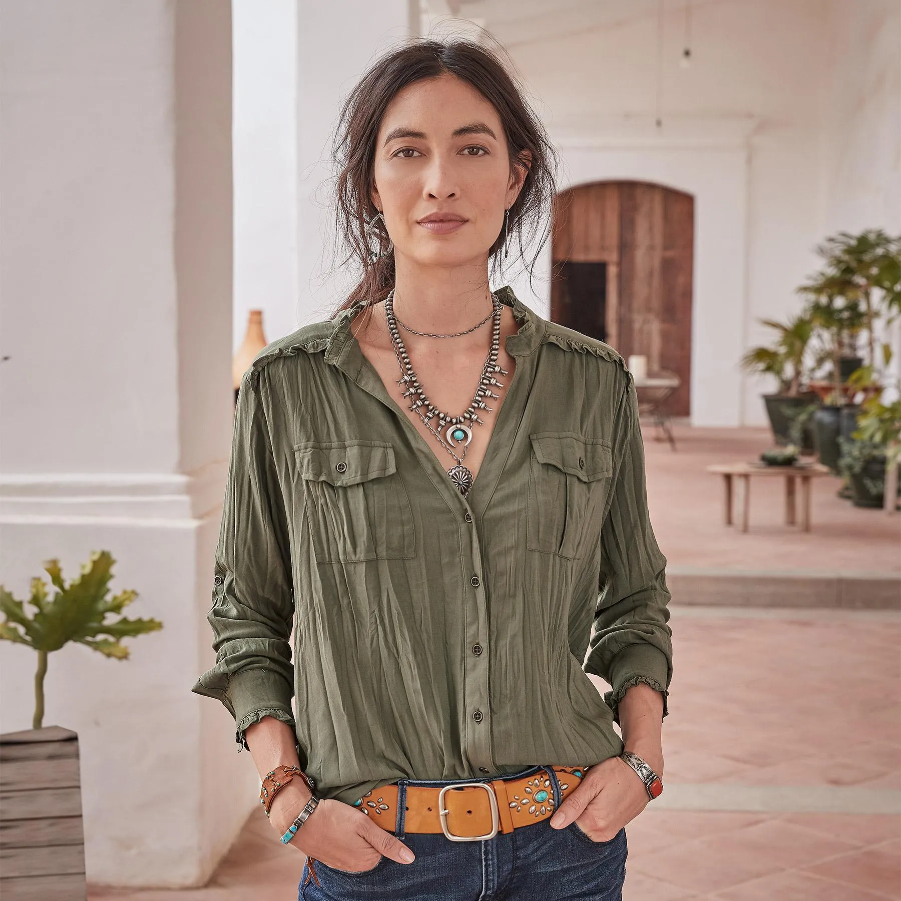 Femme Militaire Blouse, Petite