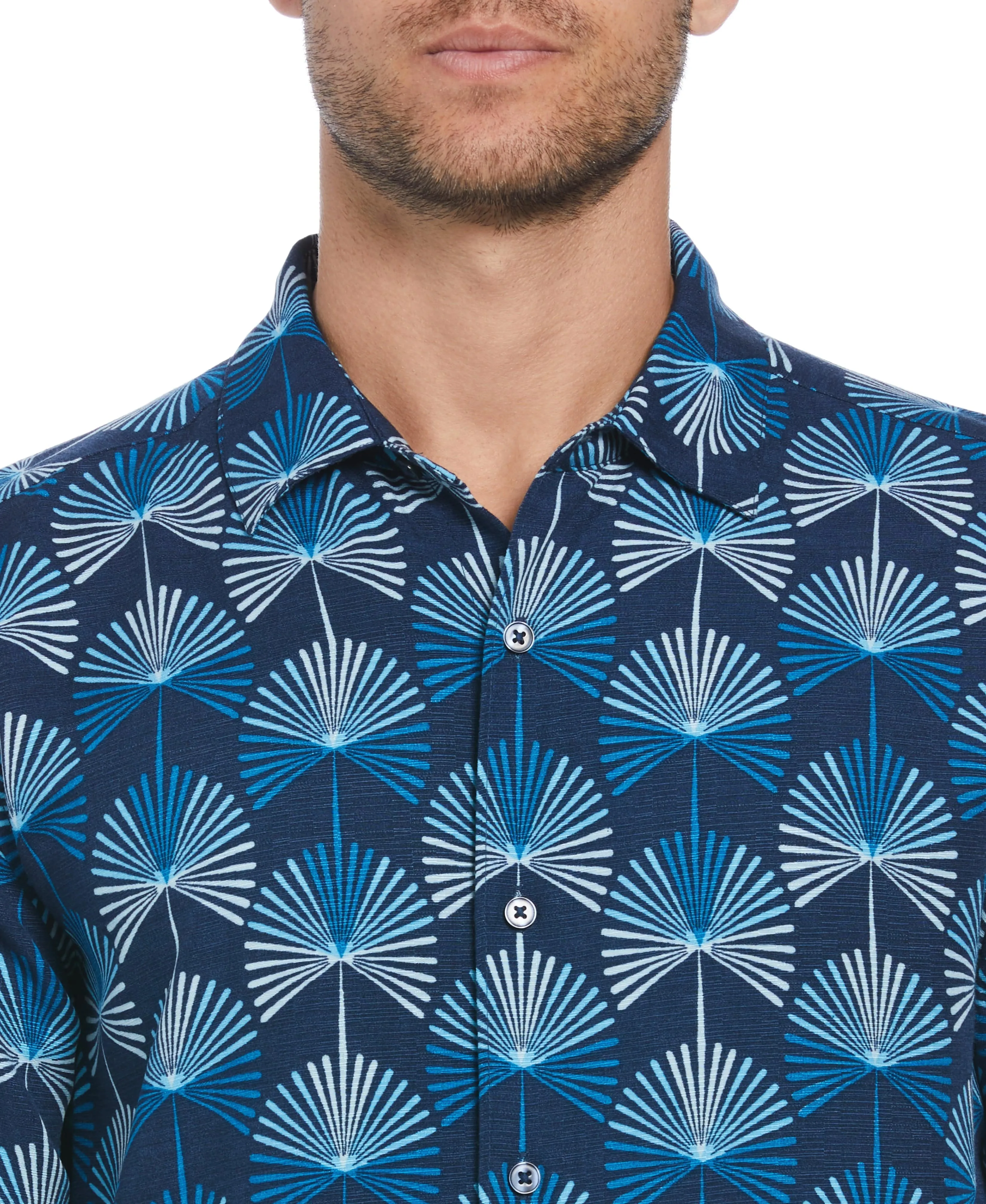 Geo Botanical Print Shirt