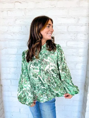 Here For Love Top Green