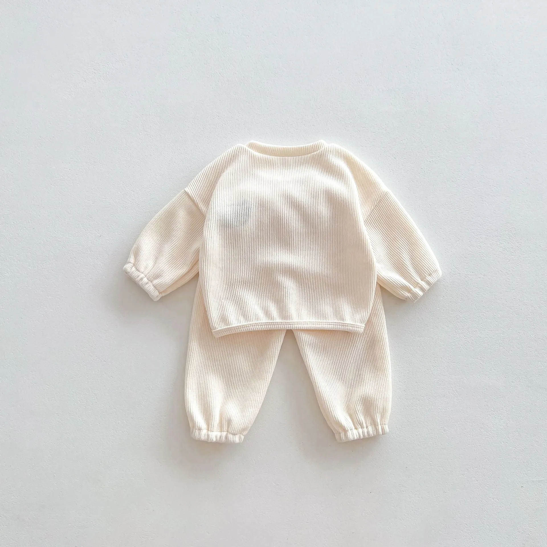 Infant Baby Unisex Bear Head Long-sleeved Combo Pants In Sets