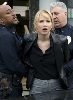 LEATHER BLAZER FROM THE JOY MOVIEW WORN BY JENNIFER LAWRENCE