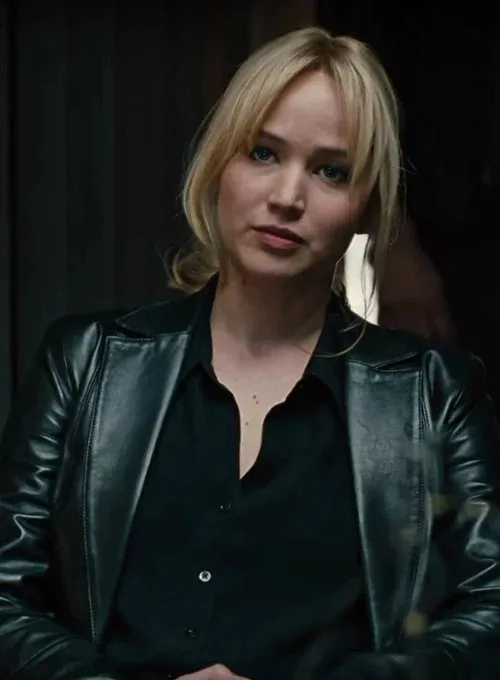 LEATHER BLAZER FROM THE JOY MOVIEW WORN BY JENNIFER LAWRENCE