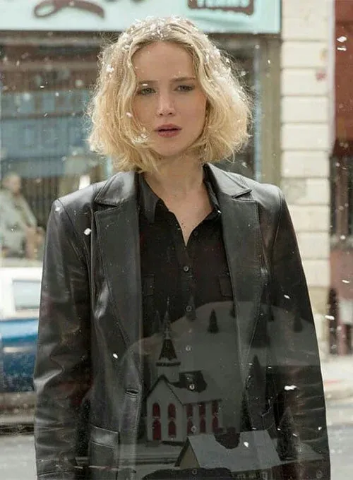 LEATHER BLAZER FROM THE JOY MOVIEW WORN BY JENNIFER LAWRENCE