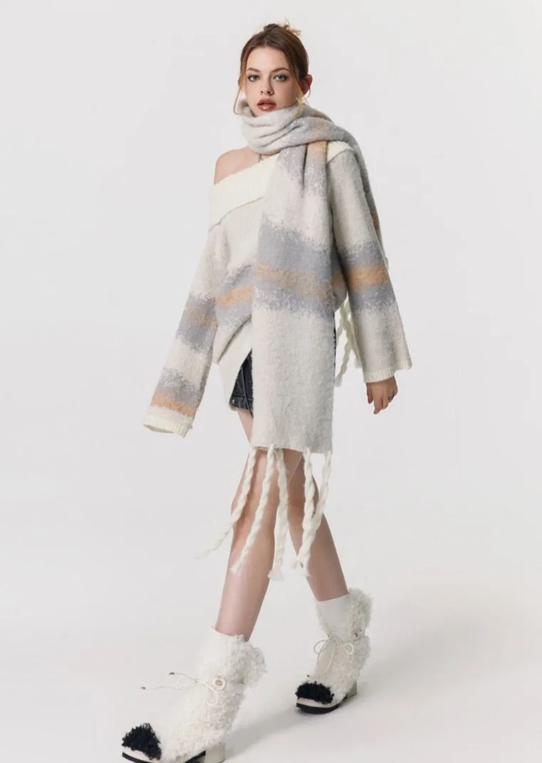 Luxury One-Shoulder Knit Tops