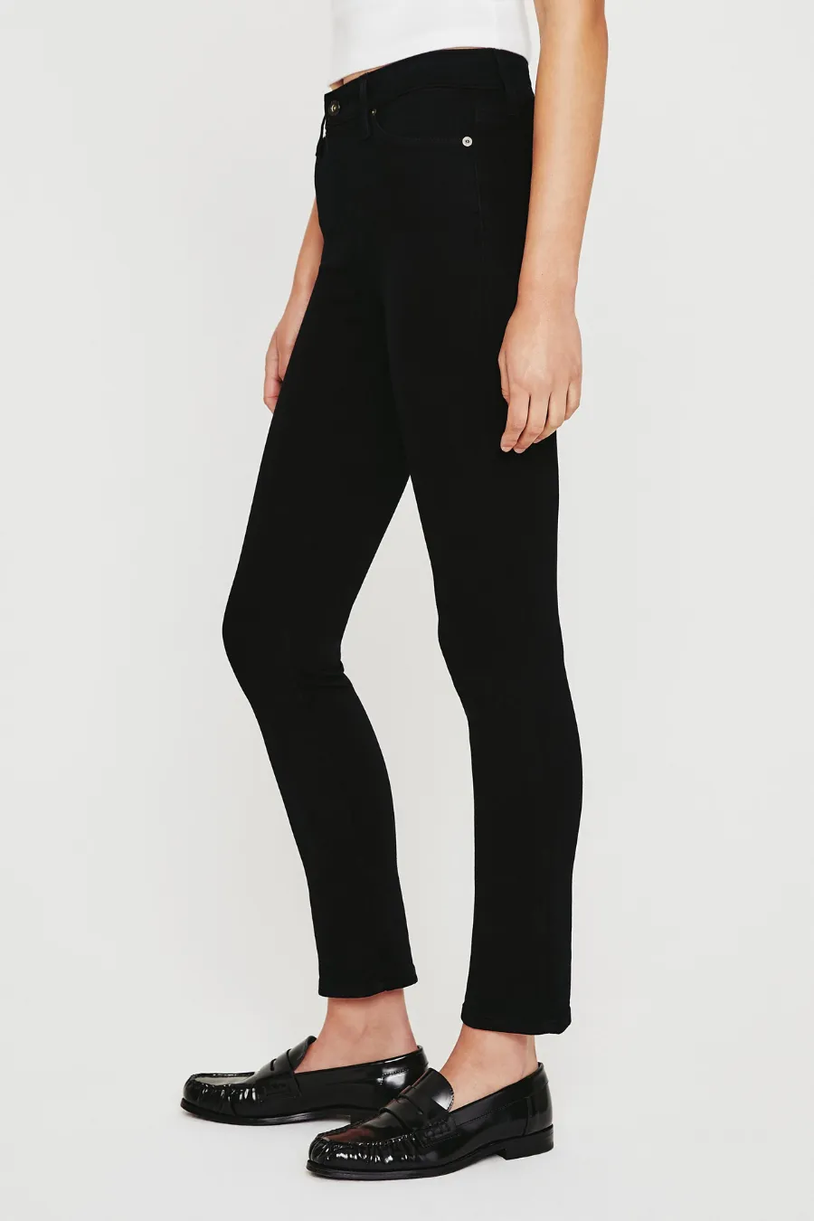 Mari High Rise Straight Opulent Black