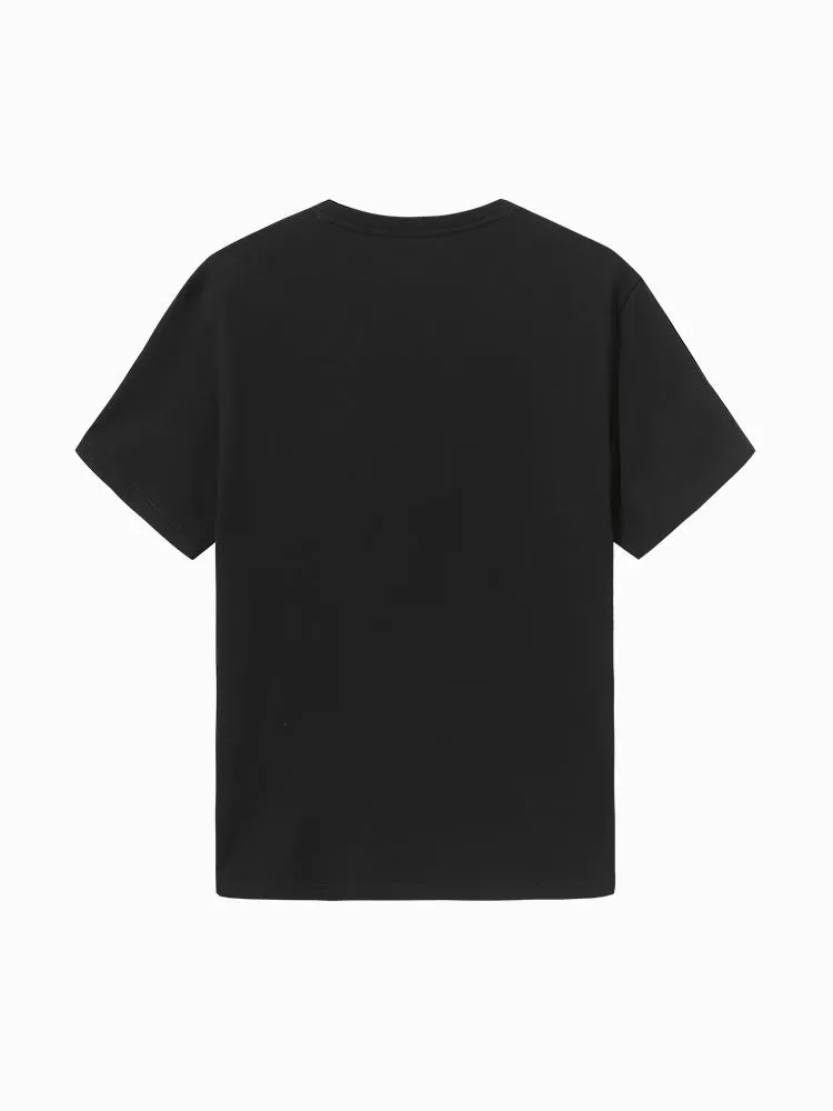Men's 100% Cotton Jersey Round Neck Short Sleeves T-Shirt