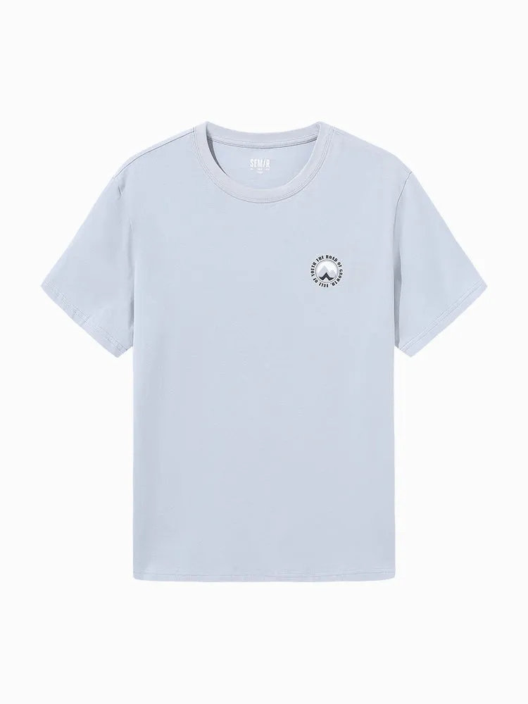 Men's 100% Cotton Jersey Round Neck Short Sleeves T-Shirt