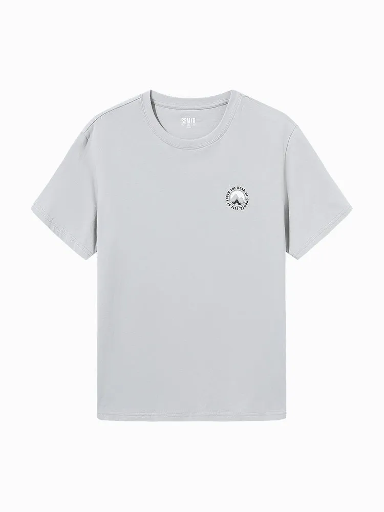 Men's 100% Cotton Jersey Round Neck Short Sleeves T-Shirt