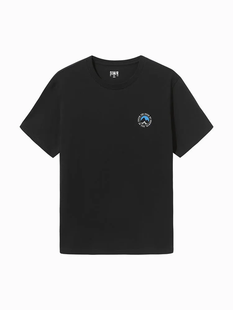Men's 100% Cotton Jersey Round Neck Short Sleeves T-Shirt