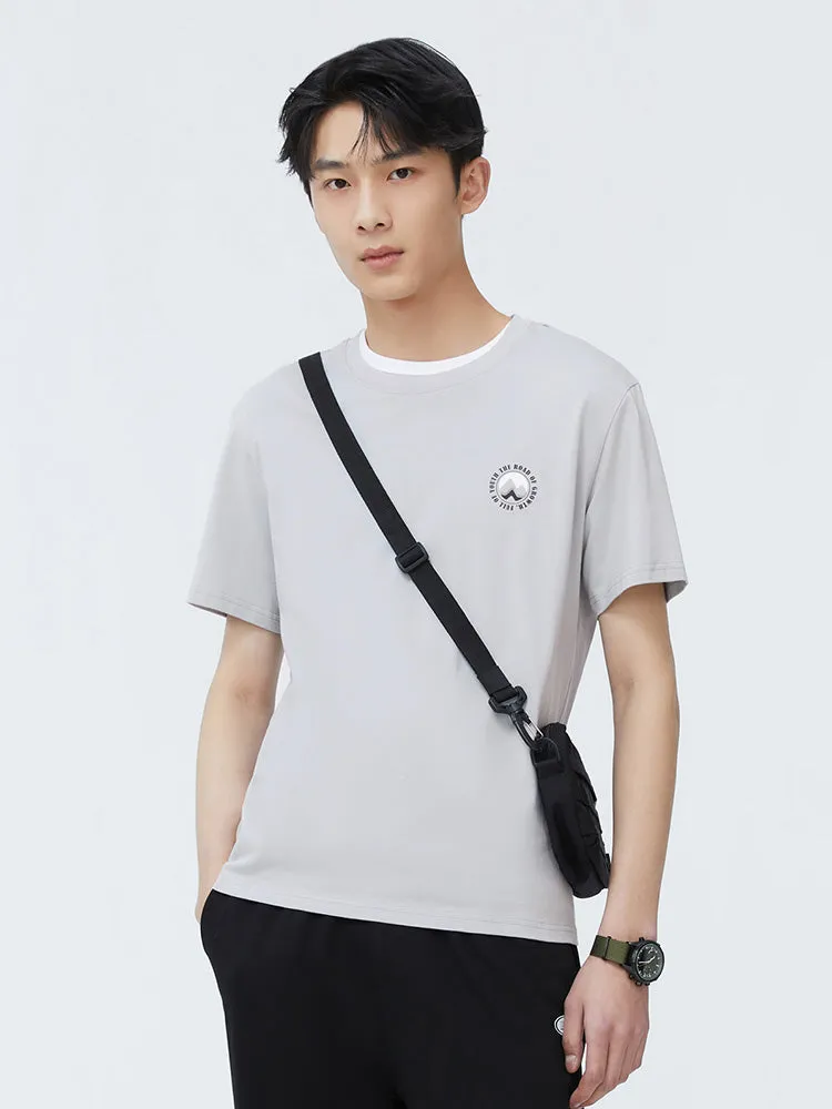 Men's 100% Cotton Jersey Round Neck Short Sleeves T-Shirt