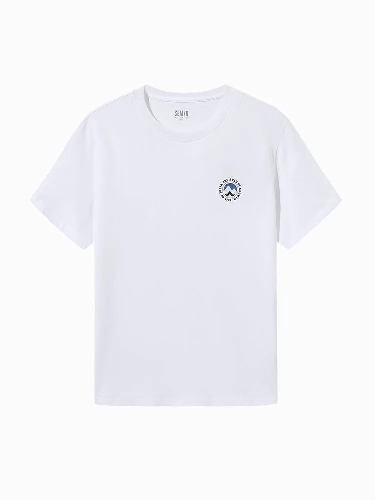 Men's 100% Cotton Jersey Round Neck Short Sleeves T-Shirt