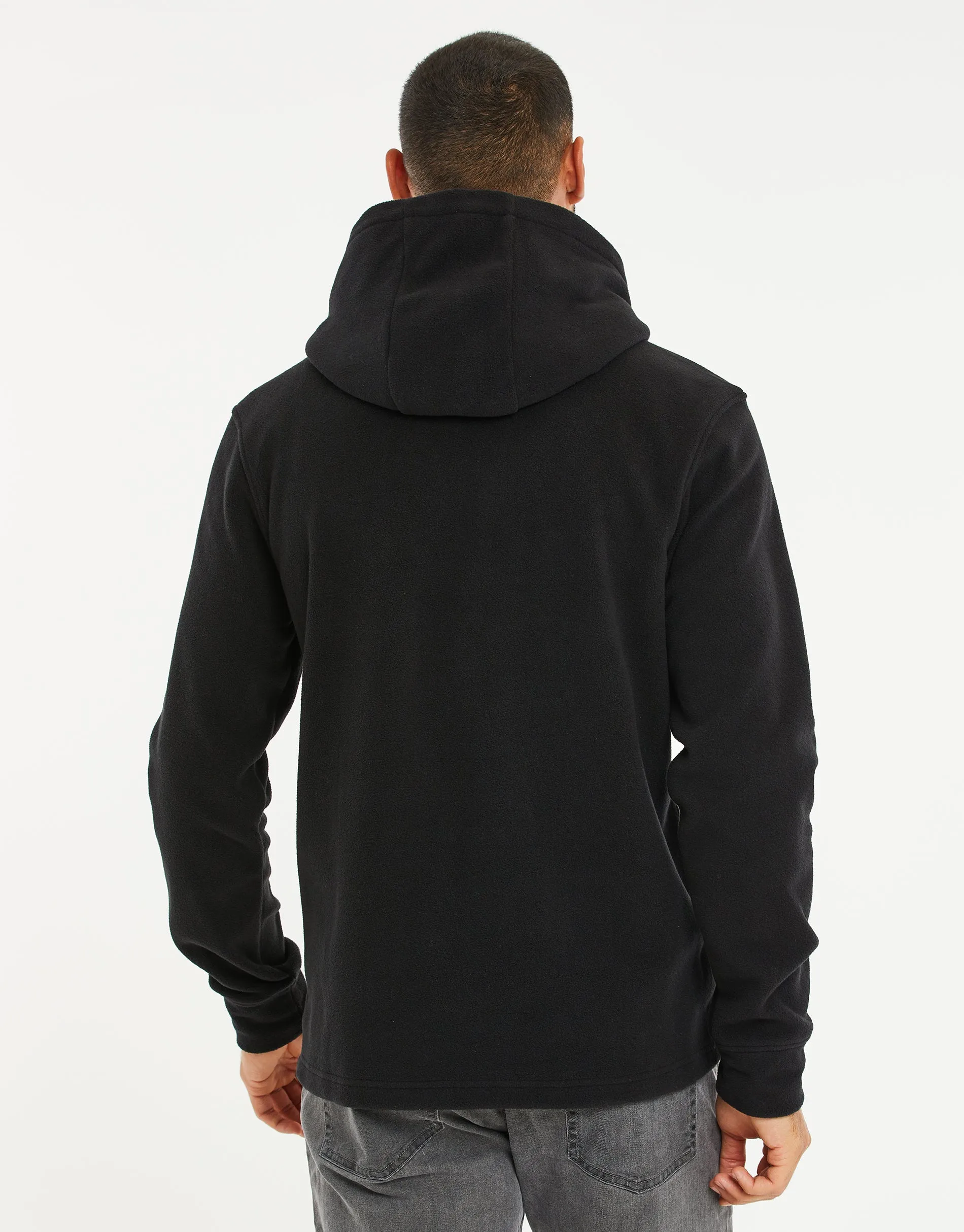 Men's Black Fitness Pullover Hoodie