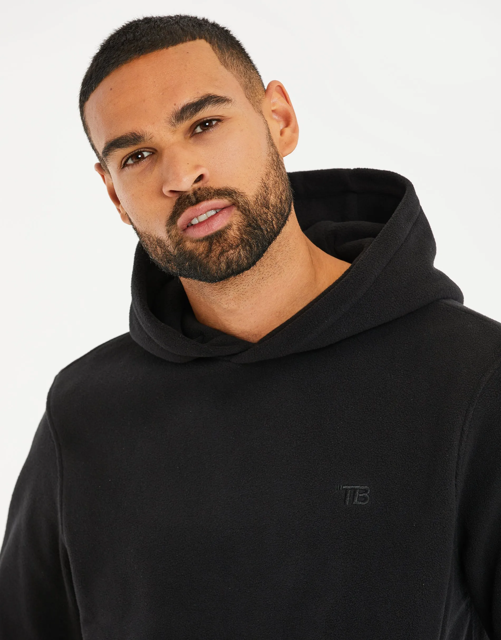 Men's Black Fitness Pullover Hoodie