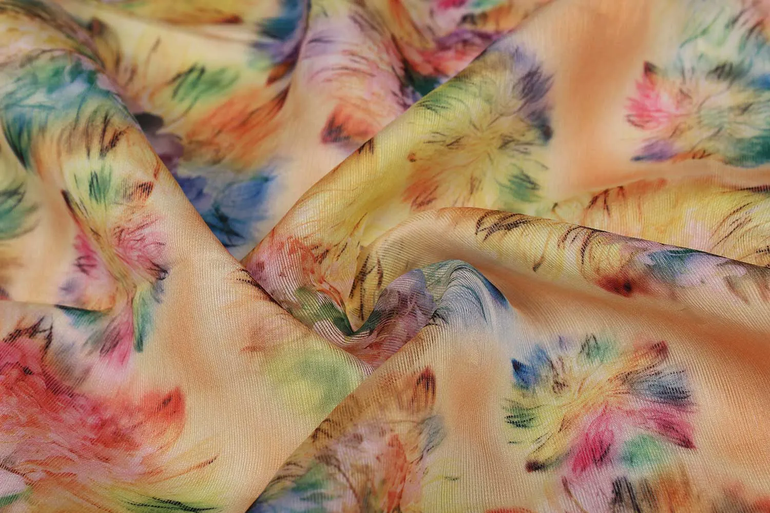 Multi Colour Floral Nylon Fabric