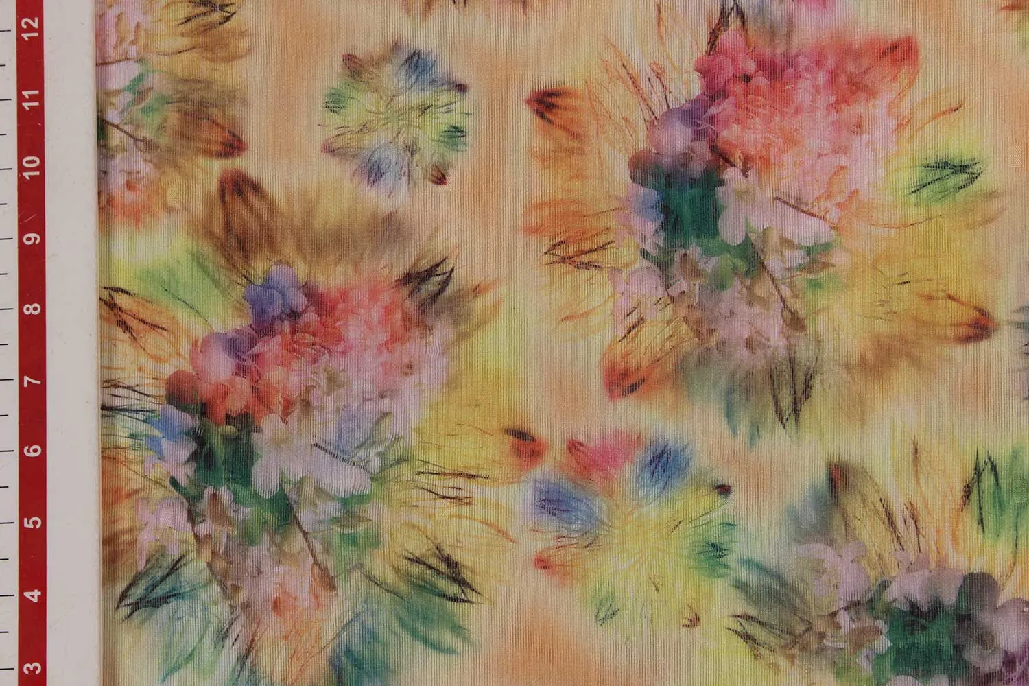 Multi Colour Floral Nylon Fabric