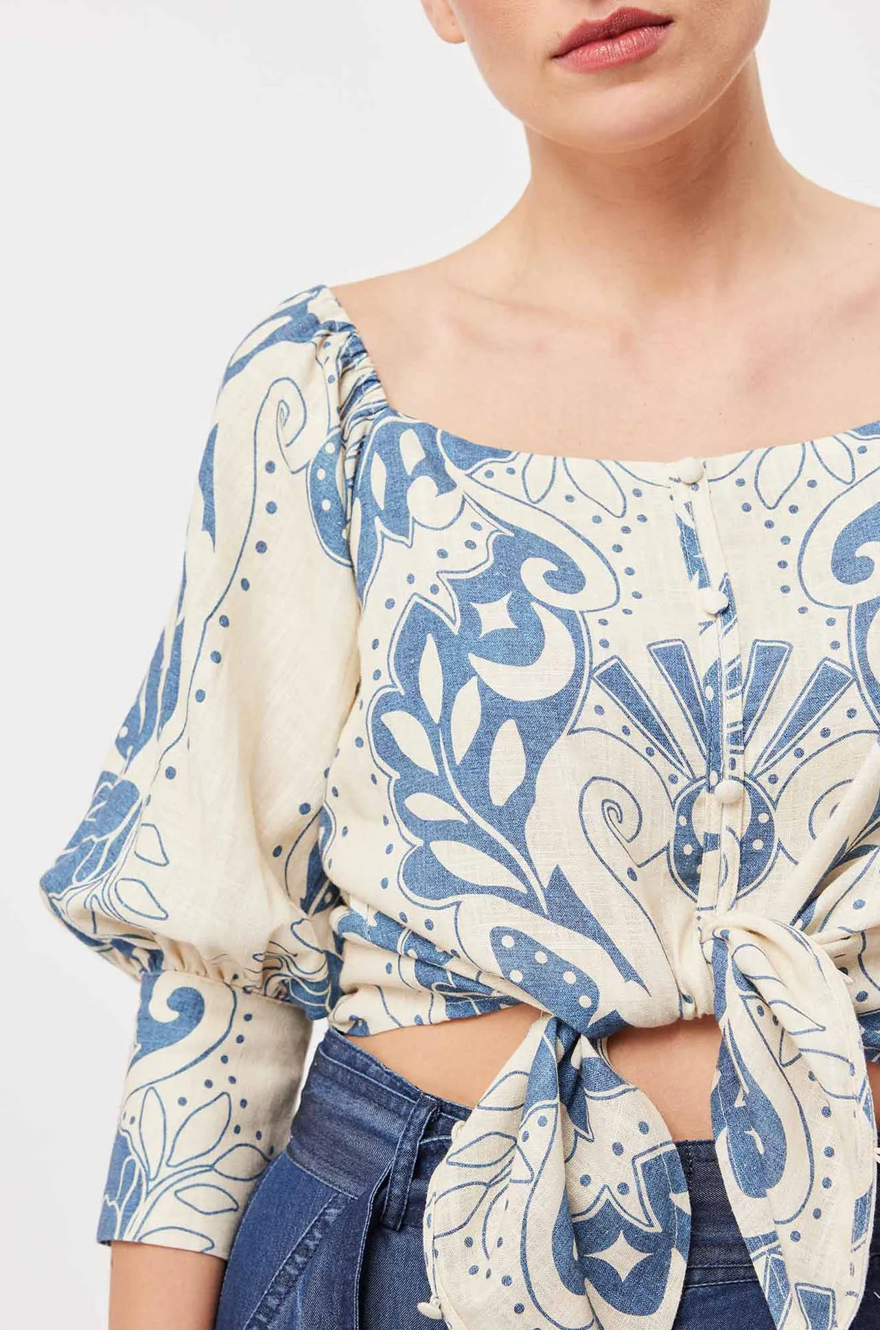 Once Was - Templo Off The Shoulder Top