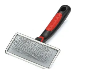 PawPrint Ball Tip Flat Back Slicker Brush, Large Breeds