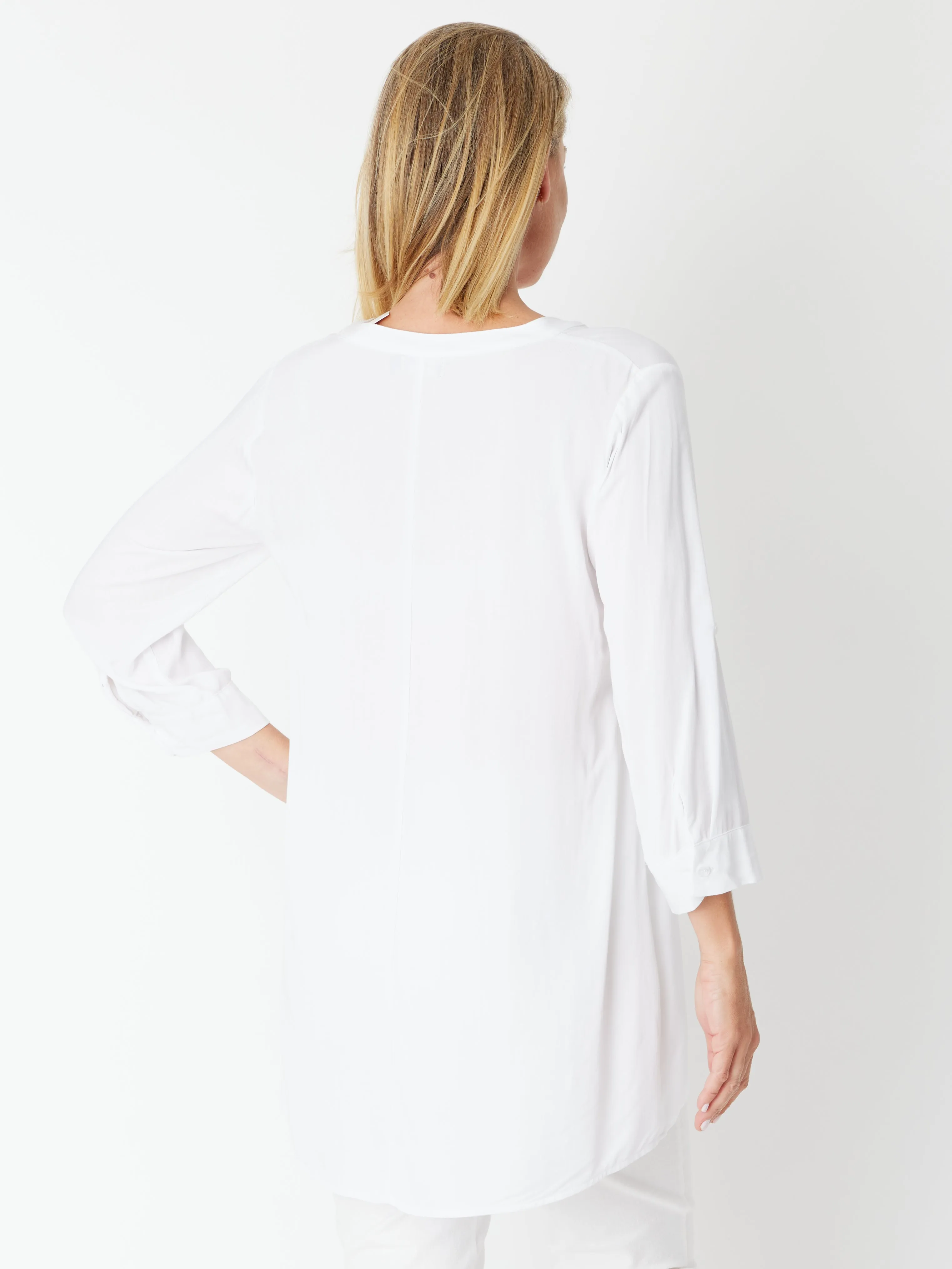 Pebbles Core Long Line Shirt - 30530 White