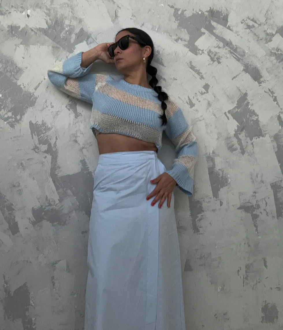 Periwinkle Overlap Pants