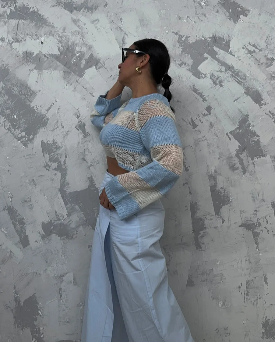Periwinkle Overlap Pants
