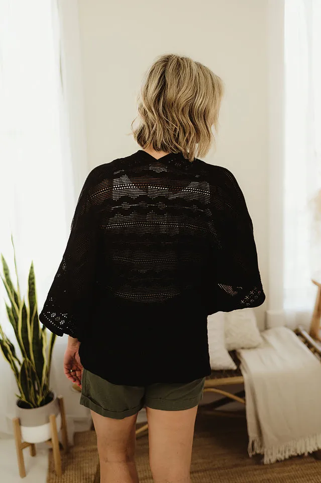 Pointelle Knit Kimono