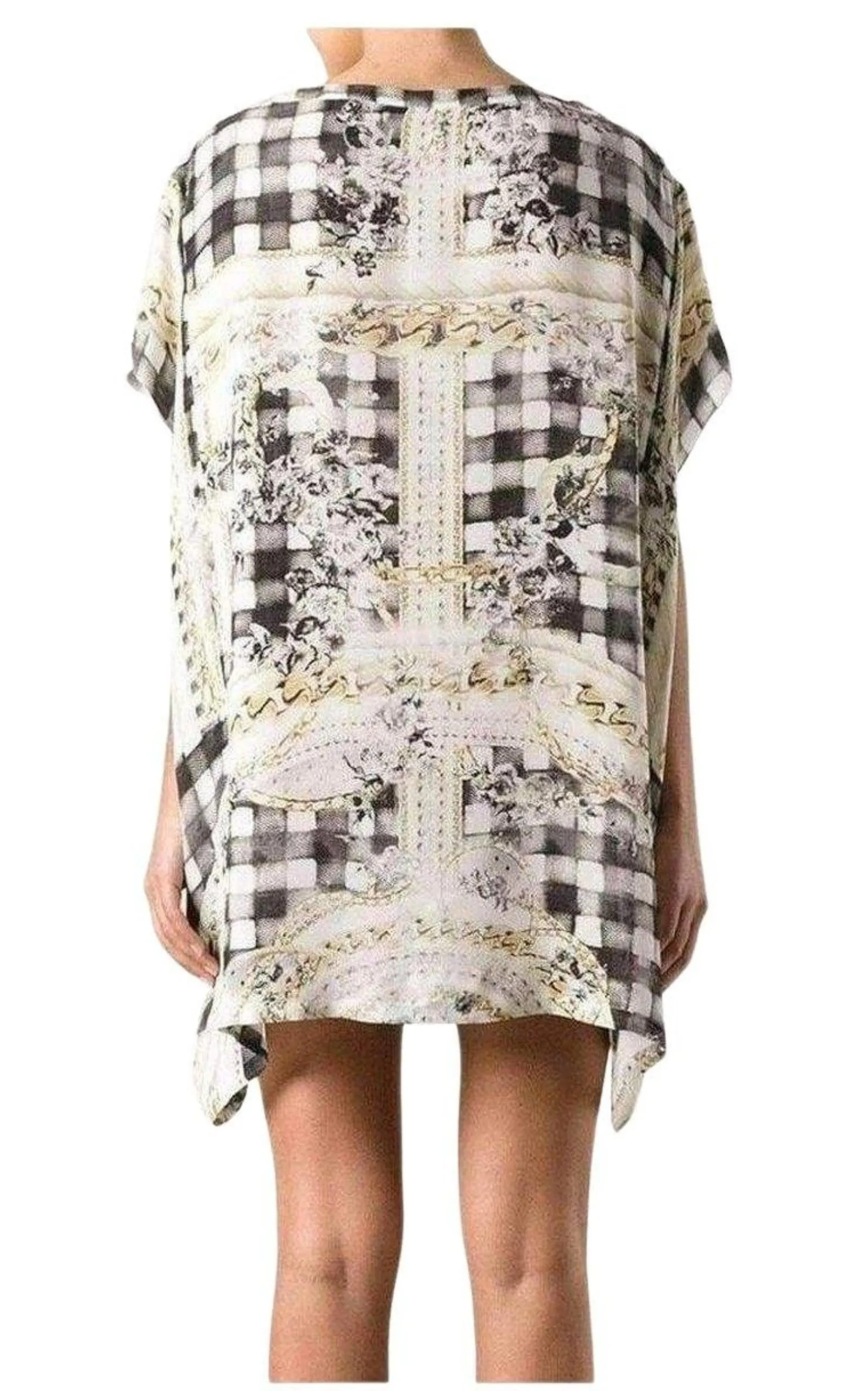 Printed Silk Dress Tunic
