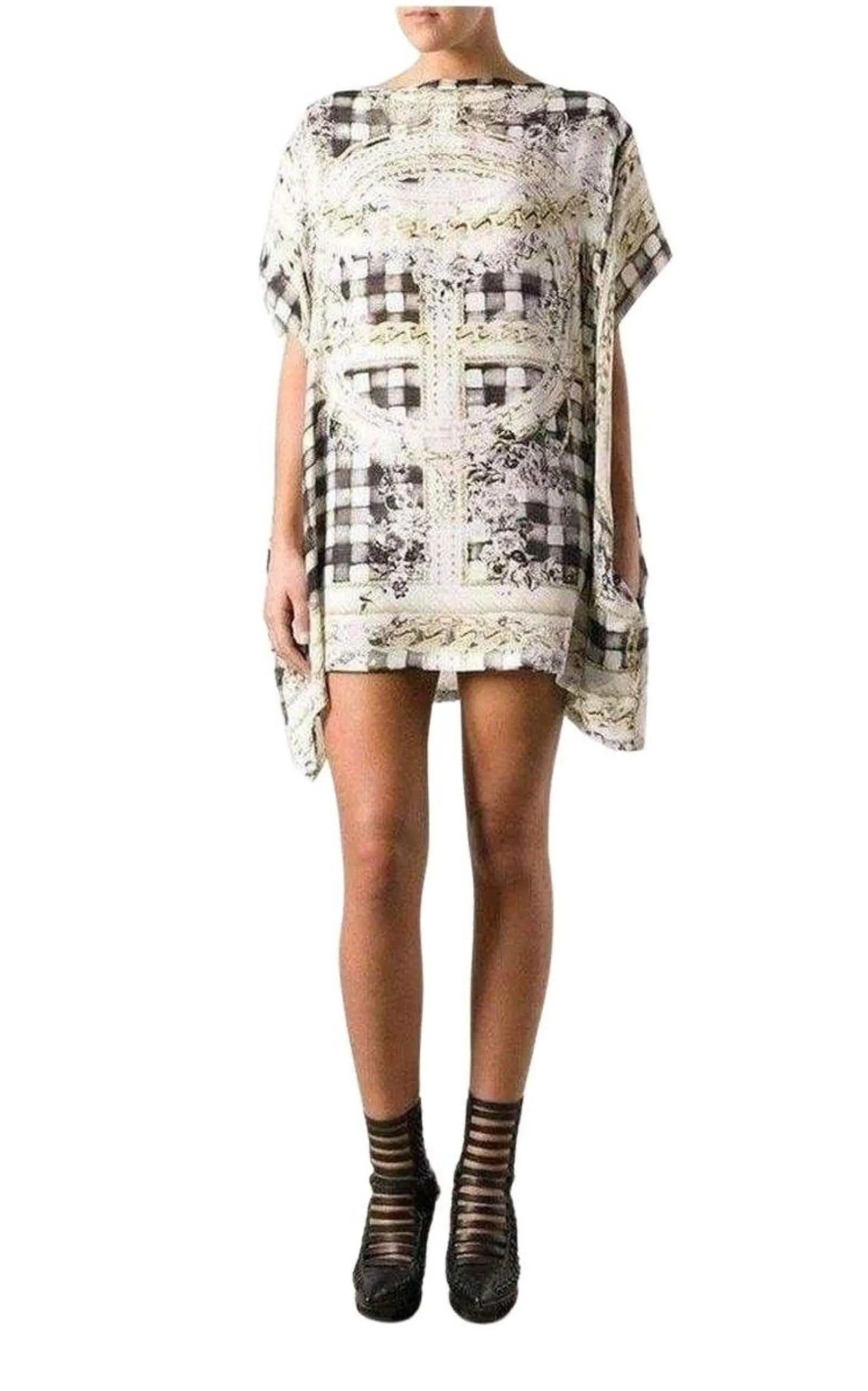Printed Silk Dress Tunic