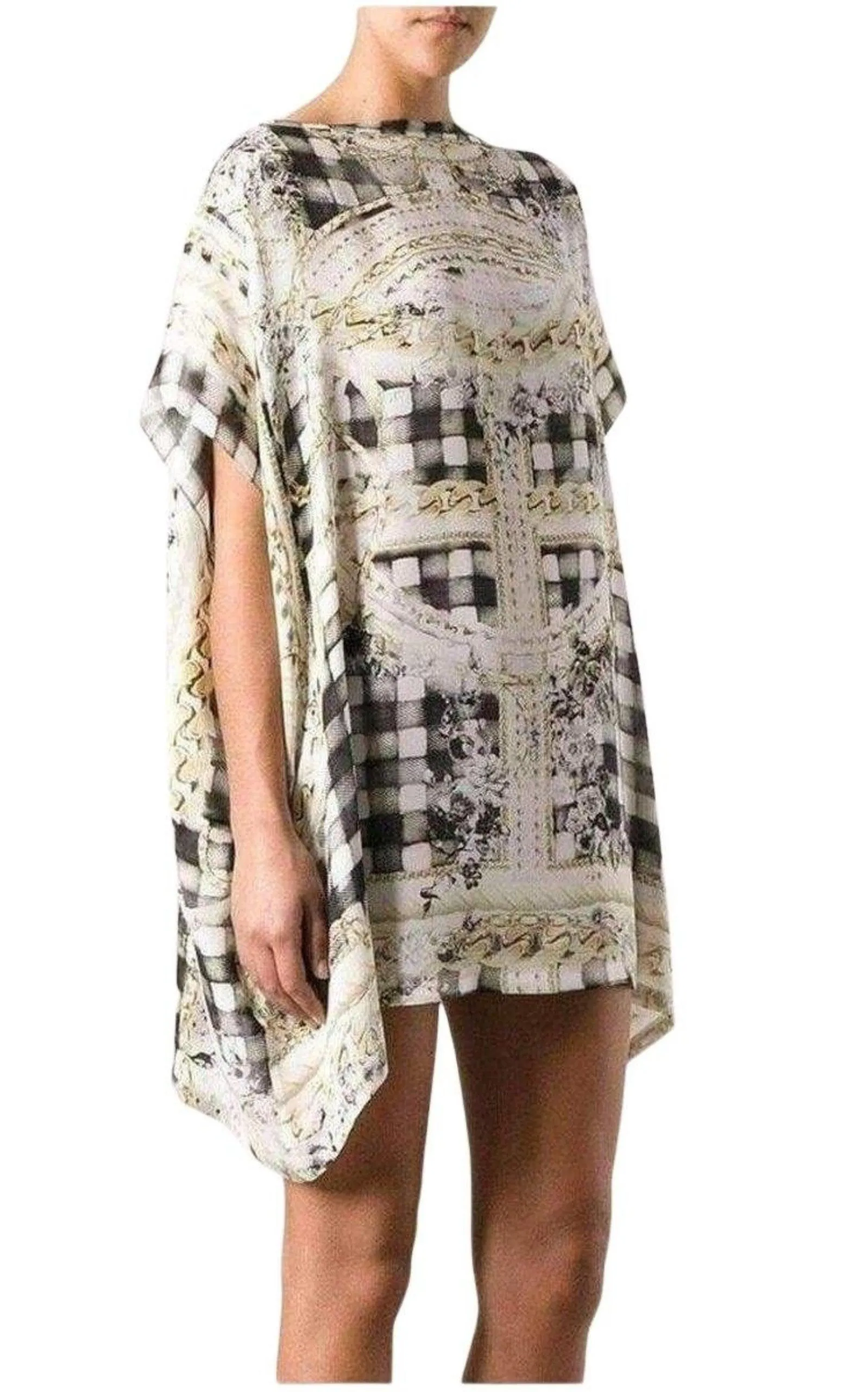 Printed Silk Dress Tunic