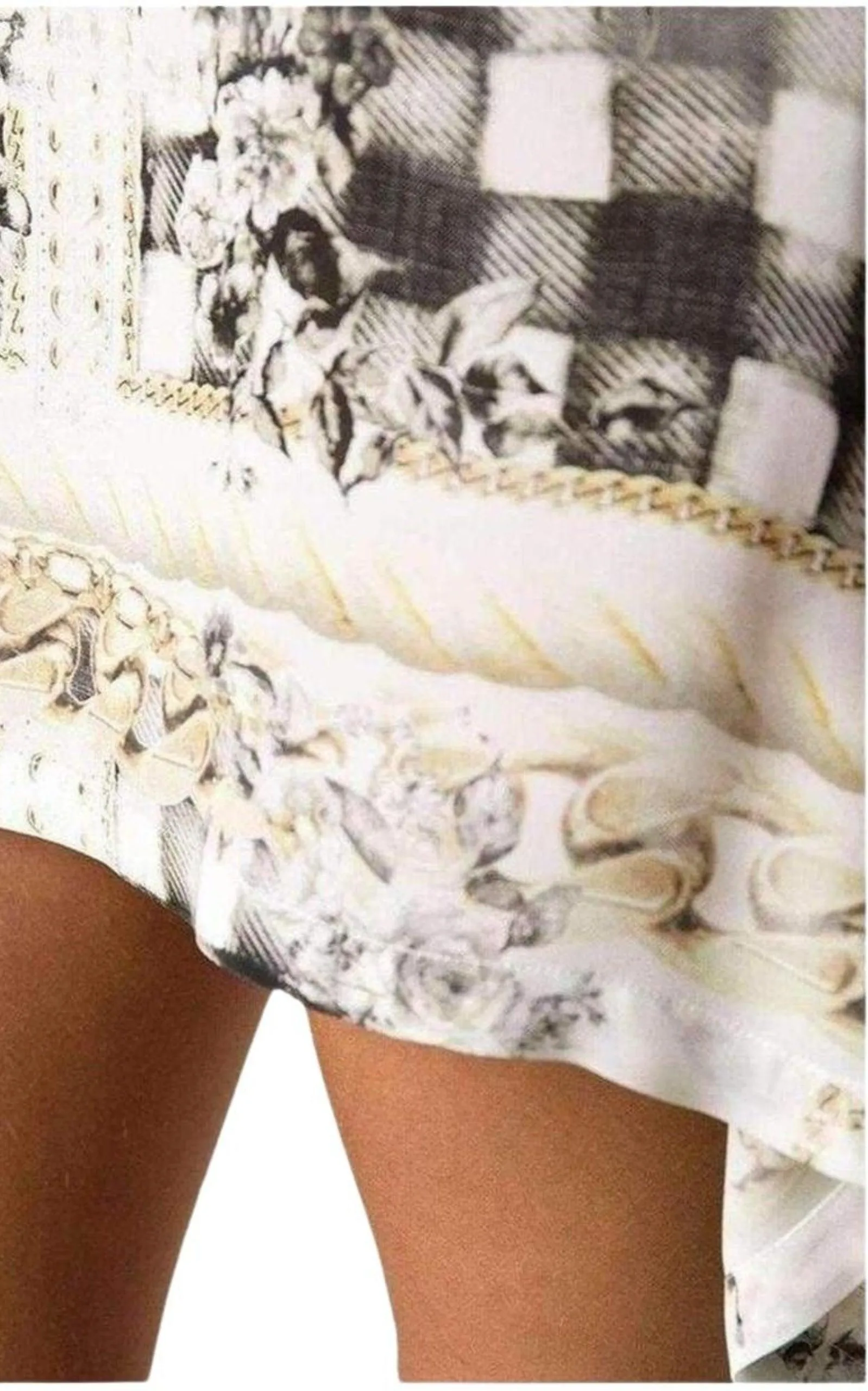 Printed Silk Dress Tunic