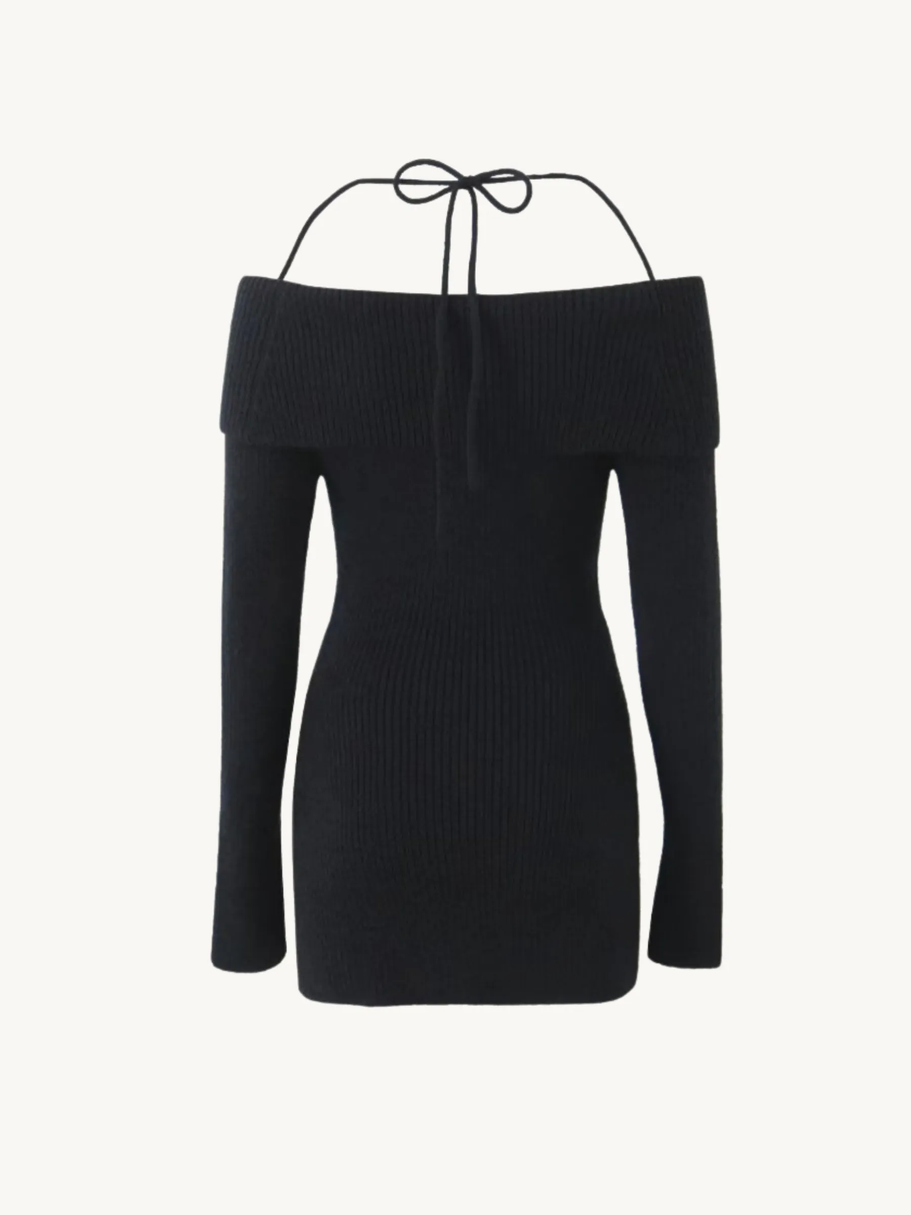Samar Off Shoulder Knit Mini Dress