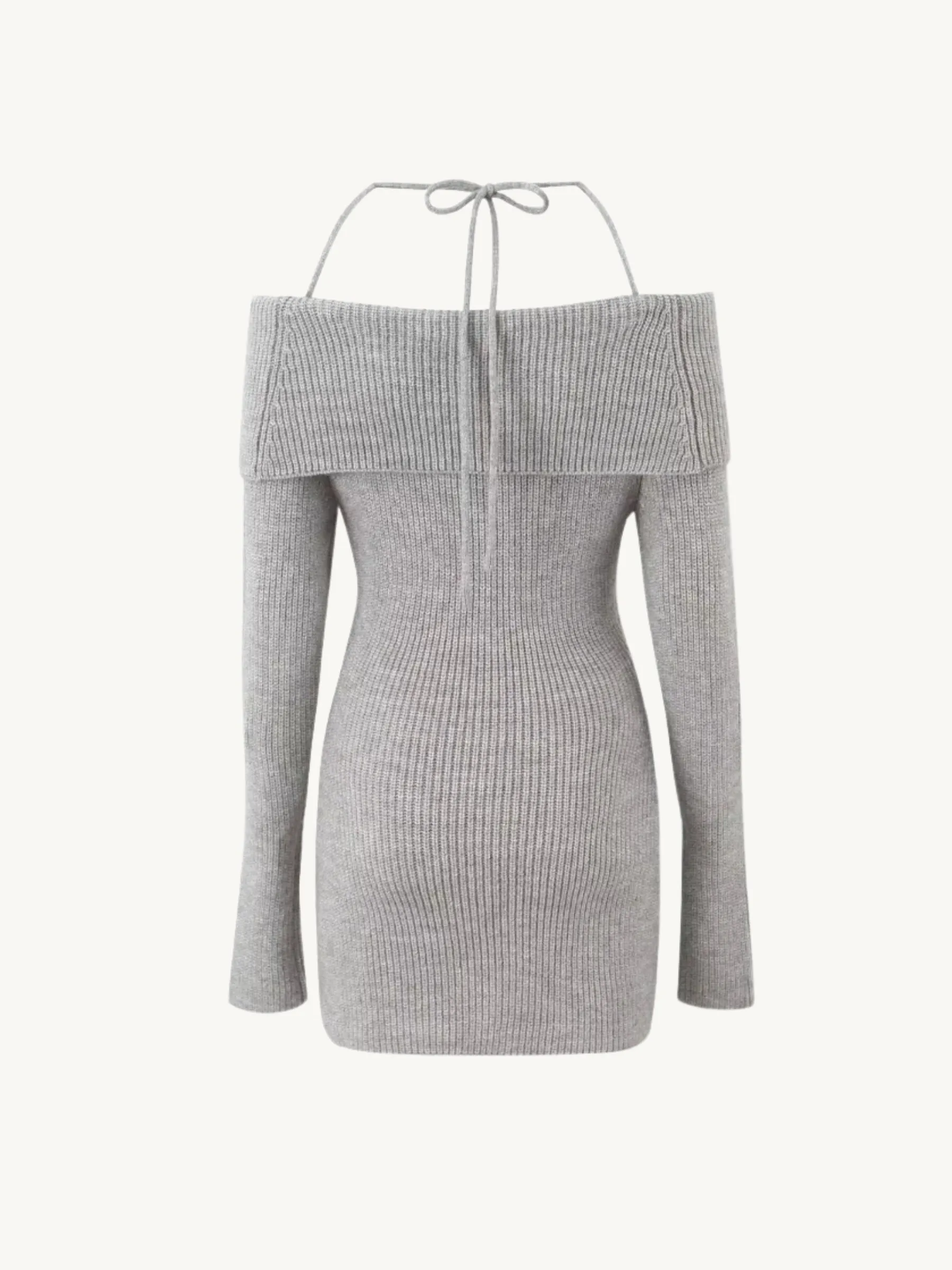 Samar Off Shoulder Knit Mini Dress